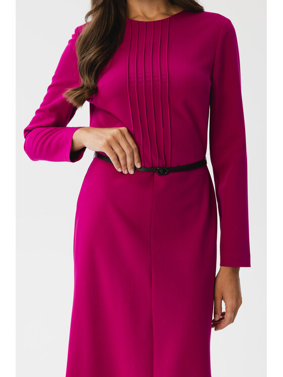 Stylove Stylove Sukienka codzienna S347 Fioletowy Modern Fit