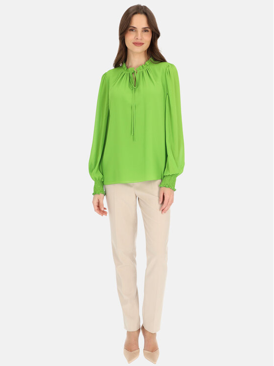 Potis & Verso Potis & Verso Bluzka Emily Zielony Regular Fit