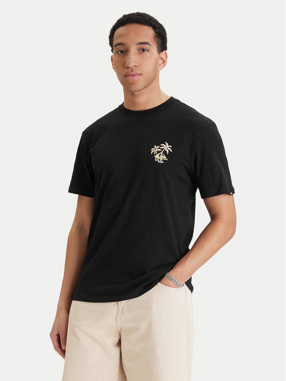 Quiksilver Quiksilver Футболка Evo Learning From Nature EQYZT08265 Чорний Regular Fit