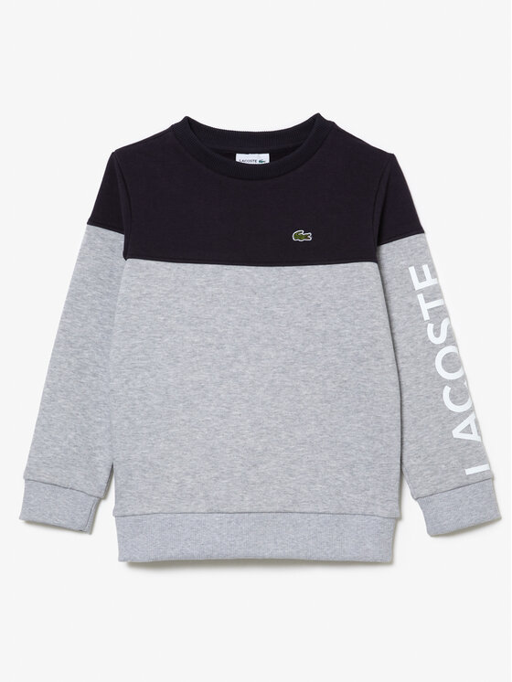 Pull discount gris lacoste