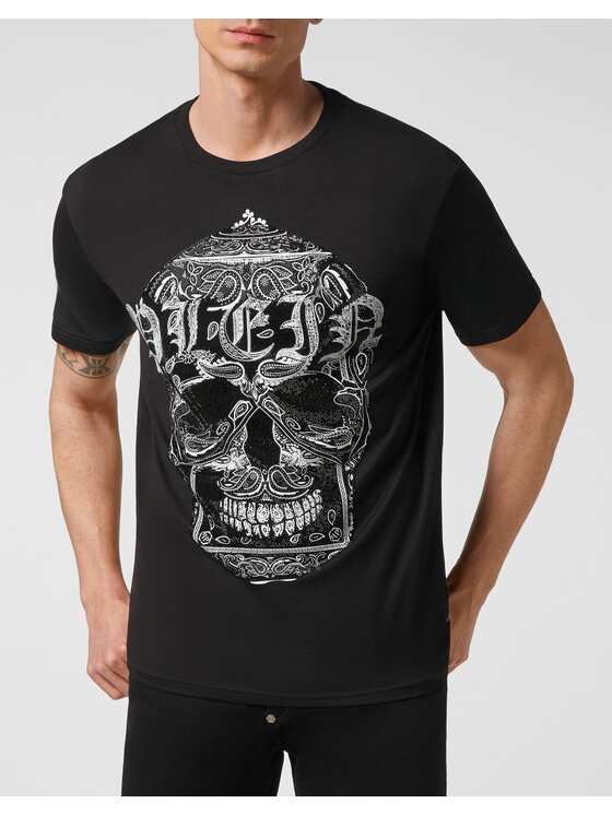PHILIPP PLEIN PHILIPP PLEIN Tričko 22849 Čierna Regular Fit