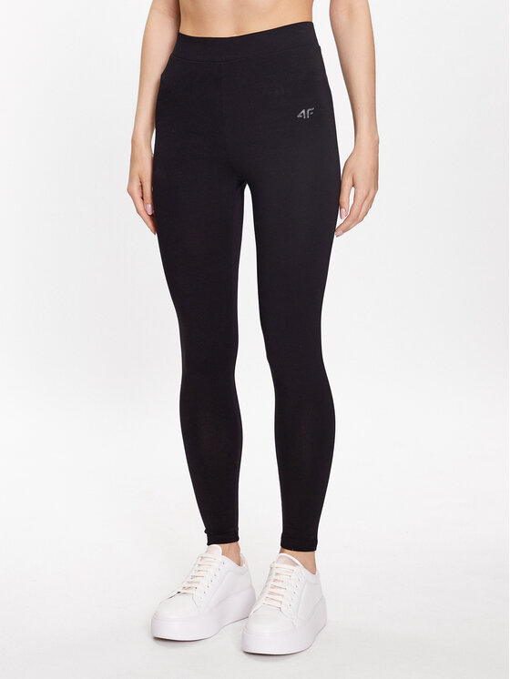 4F 4F Leggings 4FSS23TTIGF063 Nero Slim Fit