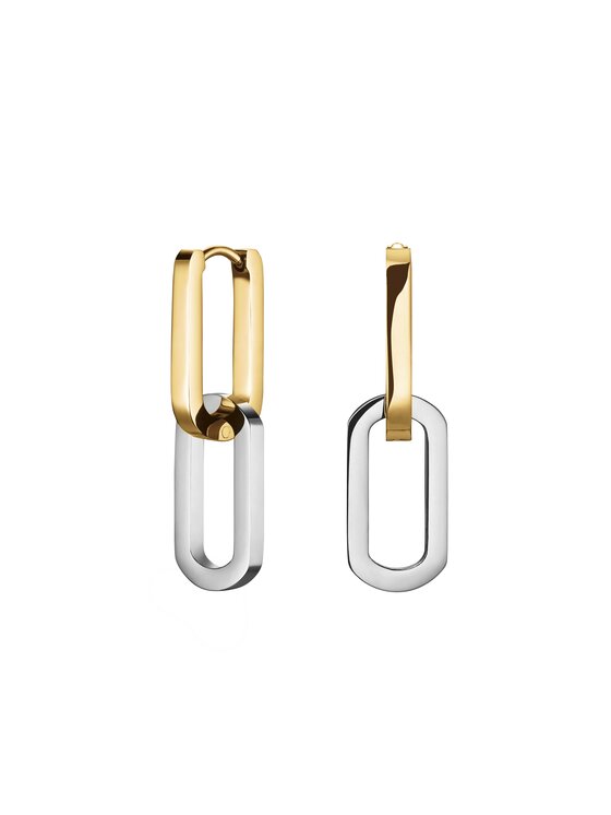 Rosefield Rosefield Kolczyki Duotone Link Hoops Kolorowy