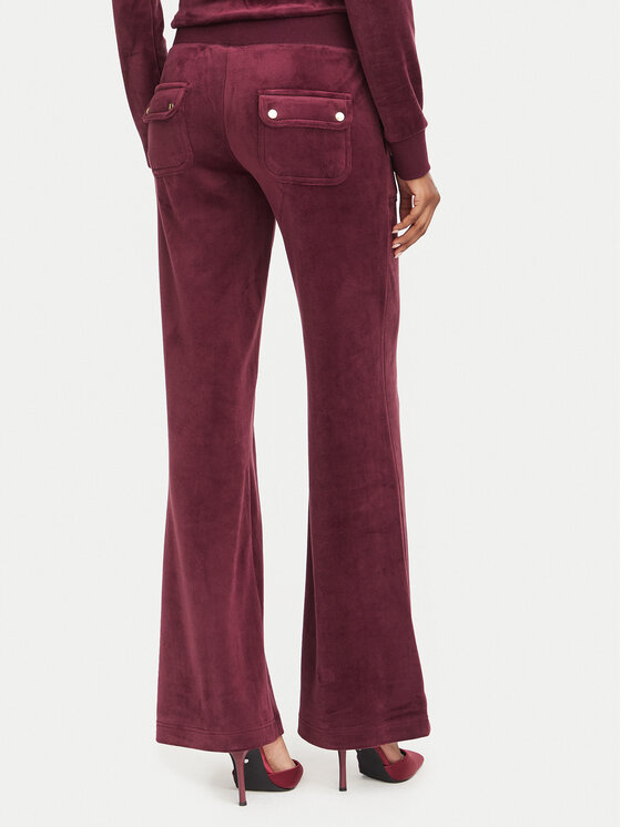 Juicy Couture Juicy Couture Sportinės kelnės Layla JCSEBJ001G Vyšninė Regular Fit