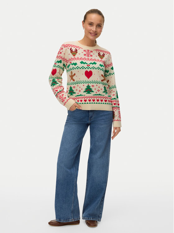 Vero Moda Vero Moda Pullover New Christmas 10334011 Bunt Regular Fit