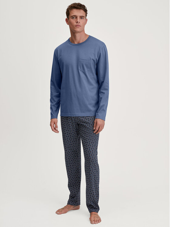 Calida Calida Pyžamo 47387 Modrá Regular Fit