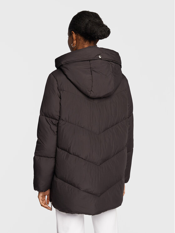 Tommy Hilfiger Tommy Hilfiger Giubbotto invernale Chevron Sorona WW0WW36211 Nero Relaxed Fit