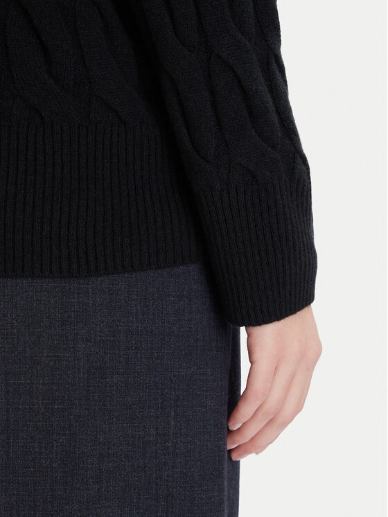 Tommy Hilfiger Tommy Hilfiger Garbó WW0WW46791 Fekete Regular Fit