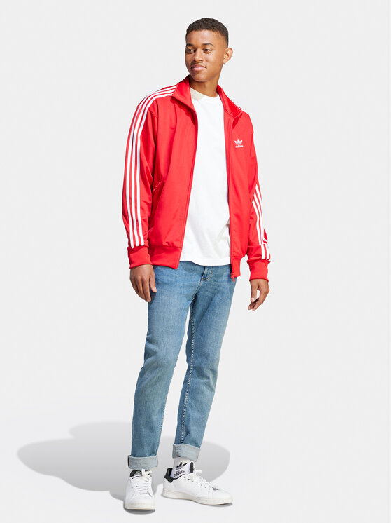 adidas adidas Pulóver adicolor Classics IJ7060 Piros Loose Fit