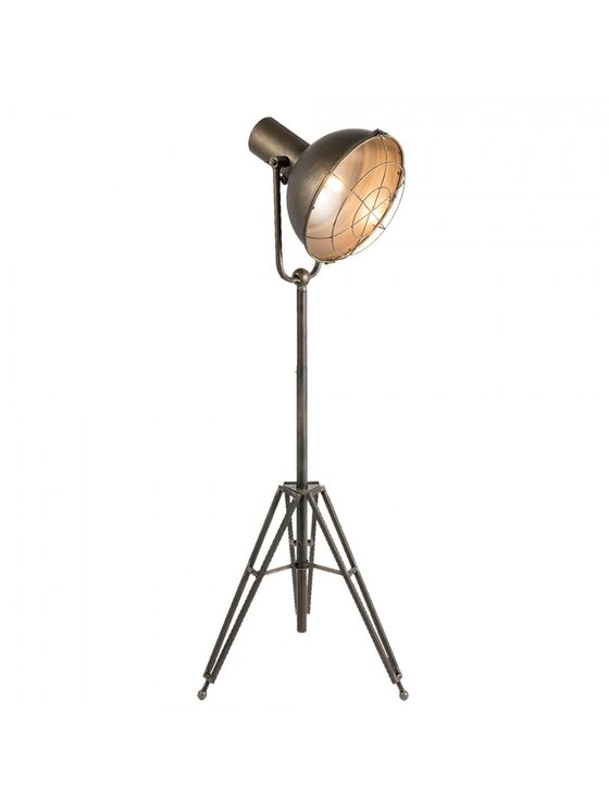 MIAhome MIAhome Lampa podłogowa Factory grey 175 cm Szary