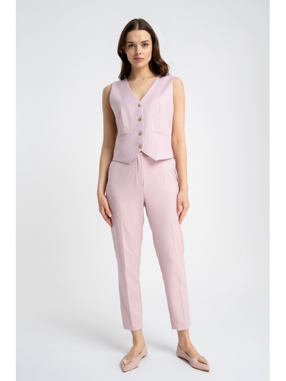 CLICK CLICK Γιλέκο 71-0054 Ροζ Regular Fit