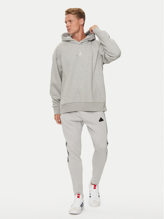 adidas adidas Majica dugih rukava ALL SZN Fleece IY4123 Siva Loose Fit