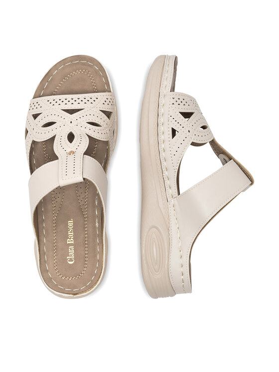 Clara Barson Clara Barson Pantoletten WYL0510-28 Beige
