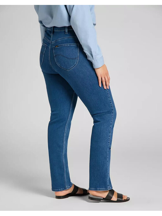 Lee Lee Jeansy CLASSIC STRAIGHT PLUS Niebieski Straight Fit