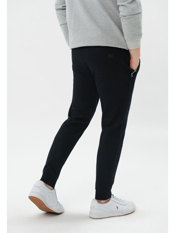 Volcano Volcano Spodnie dresowe N-KANTON Czarny Regular Fit