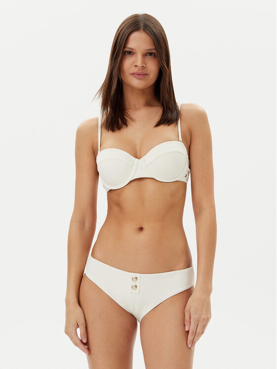 Tommy Hilfiger Tommy Hilfiger Gornji dio kupaćeg kostima UW0UW05814 Écru