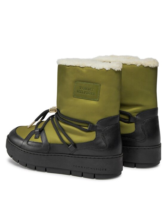 Tommy Hilfiger Tommy Hilfiger Μπότες Χιονιού Tommy Essential Snowboot FW0FW07504 Πράσινο