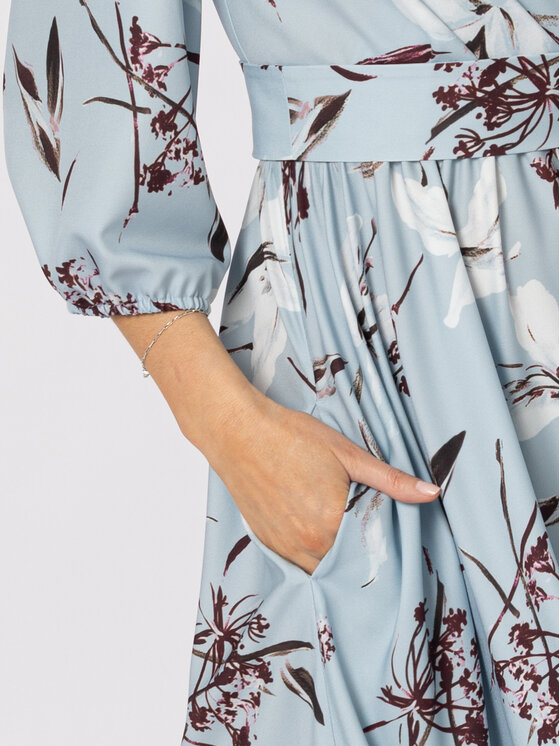 LIDIA KALITA LIDIA KALITA Sukienka koktajlowa Bel Niebieski Flare Fit