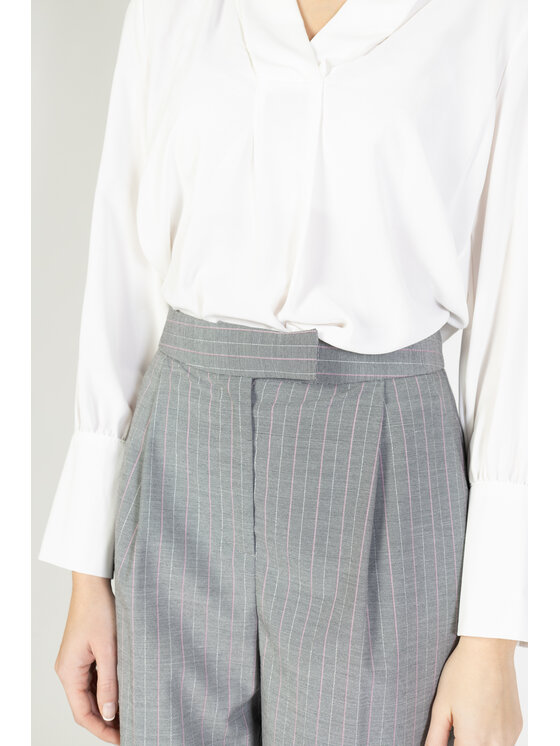 Rinascimento Rinascimento Pantaloni da donna REWI Grigio Palazzo Fit