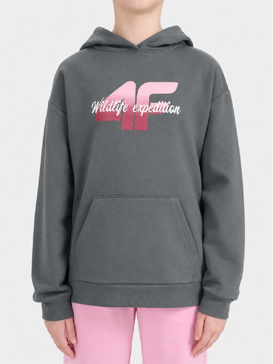 4F 4F Bluza 4FJWSS26TSWSF2270 Szary ciemny Active Fit