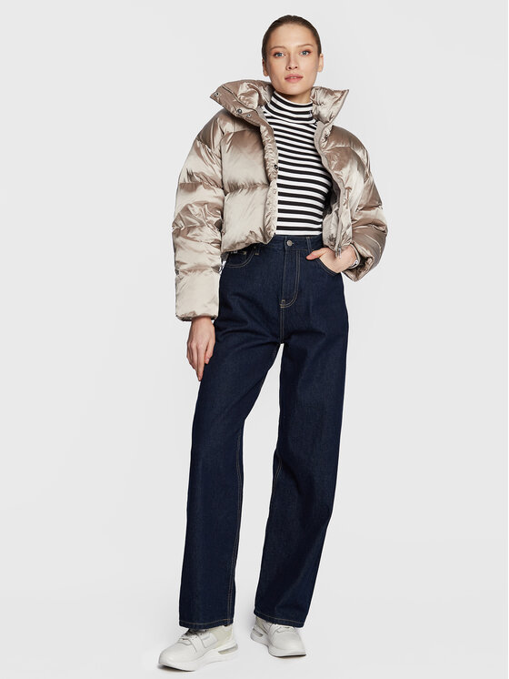 Calvin Klein Calvin Klein Pernata jakna Shine K20K205007 Bež Regular Fit