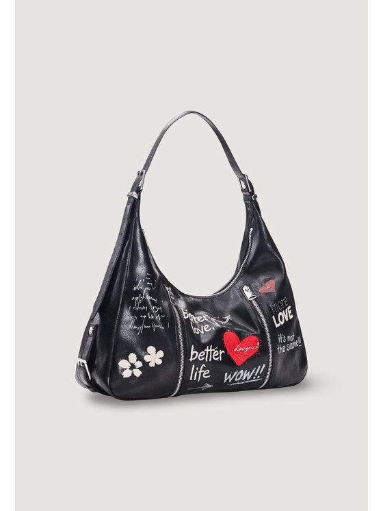 Desigual Desigual Τσάντα BAG_WOW HEAVEN MAXI Μαύρο