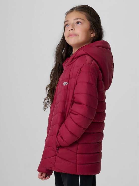 4F 4F Kurtka puchowa 4FJRAW26TDJAF1054-60S Czerwony Regular Fit