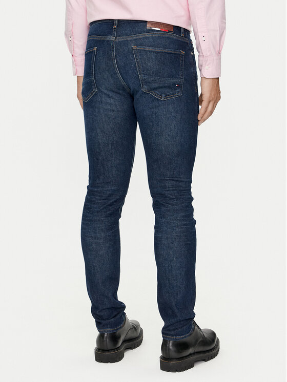 Tommy Hilfiger Tommy Hilfiger Jeansy Bleecker MW0MW35717 Granatowy Slim Fit