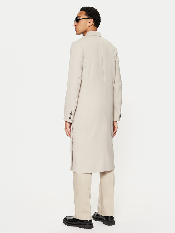 AMI PARIS AMI PARIS Cappotto di transizione HCO319.WV0037 Beige Regular Fit