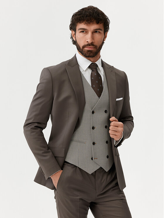 Evenemen Evenemen Garnitur Lambert Szary Slim Fit