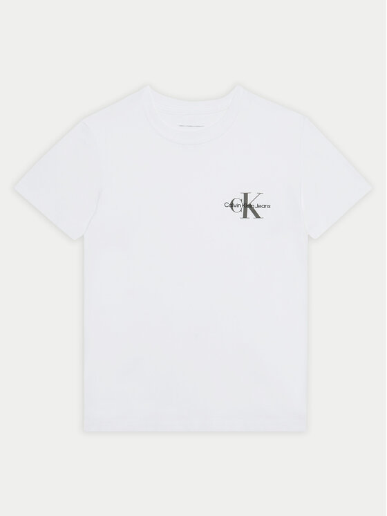 Dziecięcy T-Shirt Calvin Klein Jeans, Rozmiar 14Y, Biały, IU0IU00678