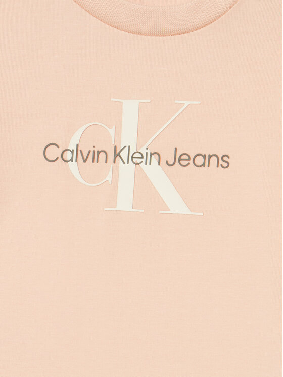 Calvin Klein Jeans Calvin Klein Jeans Тишърт Monogram IN0IN00001 Розов Regular Fit