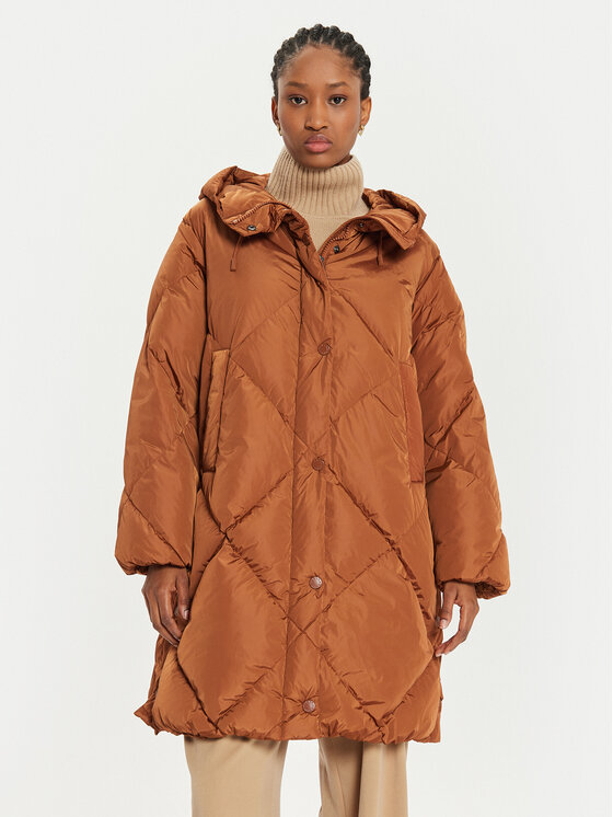 Weekend Max Mara Vatovaná bunda Guelfo 2425496092 Hnedá Regular Fit