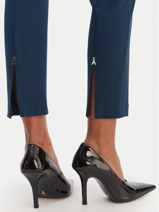 Patrizia Pepe Patrizia Pepe Kalhoty z materiálu 8P082/ A715 Modrá Slim Fit