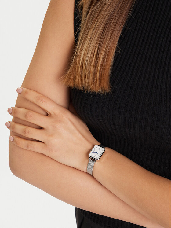 Daniel Wellington Daniel Wellington Hodinky Quadro Sterling Roman Numerals DW00100863 Strieborná