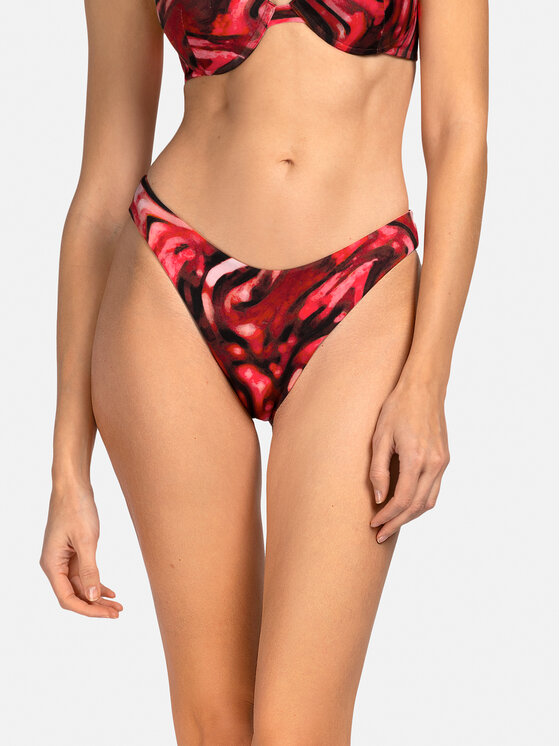 Miss Lou Miss Lou Dół od bikini D-SI2-BRD Bordowy