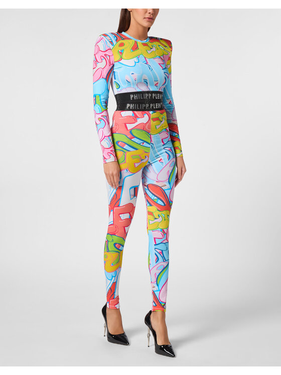 PHILIPP PLEIN PHILIPP PLEIN Top 15435 Farebná Skin Tight Fit