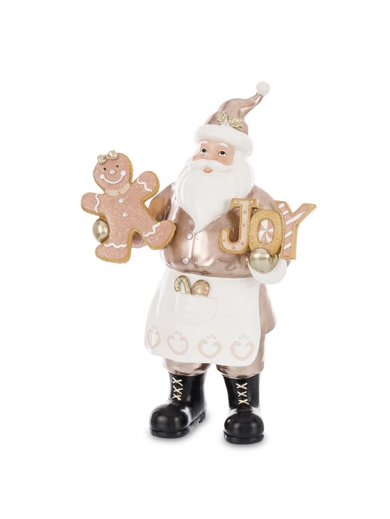 MIAhome MIAhome Figurka Święty Mikołaj z ciasteczkiem JOY Kolorowy
