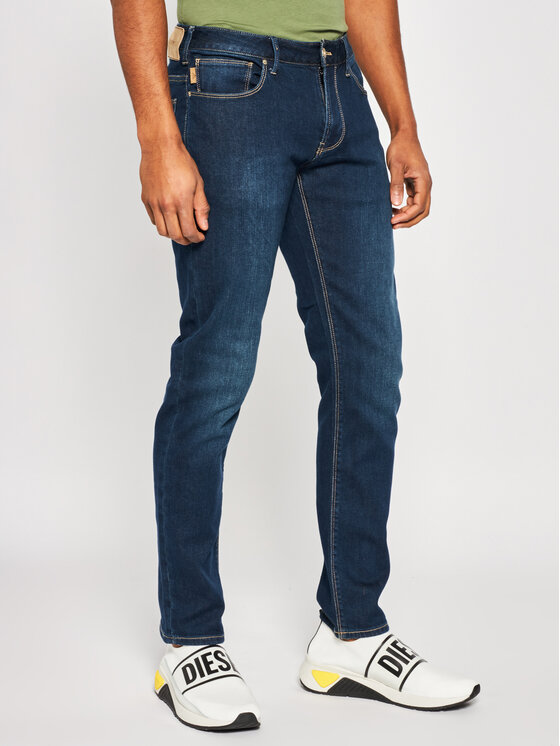 Emporio Armani Džinsai 3H1J06 1DLRZ 0941 Tamsiai mėlyna Slim Fit • Modivo.lt