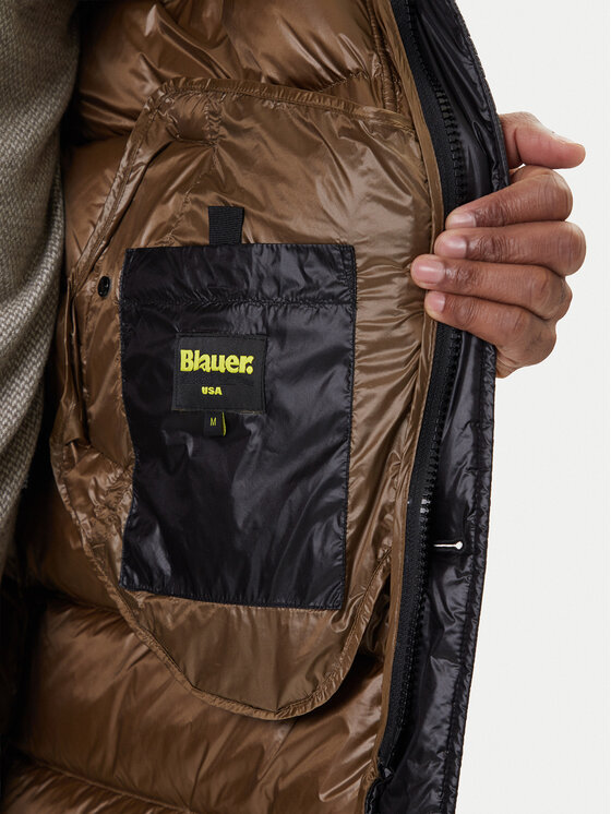 Blauer Blauer Vatovaná bunda 25WBLUK03147 Černá Regular Fit