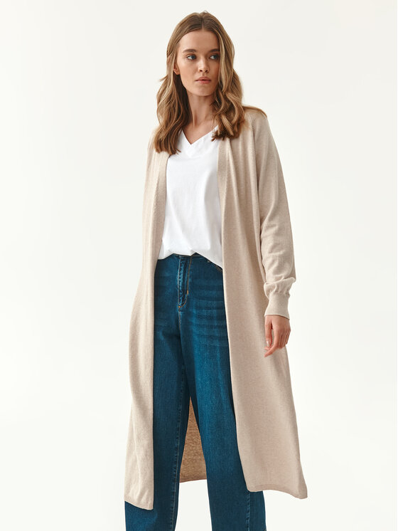 TATUUM Tatuum Cardigan Mikardi T2215.091 Beige Regular Fit