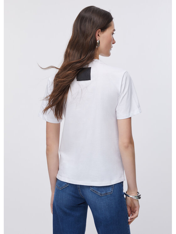 Liu Jo Liu Jo T-shirt CA6193J386811111 Bianco Regular Fit