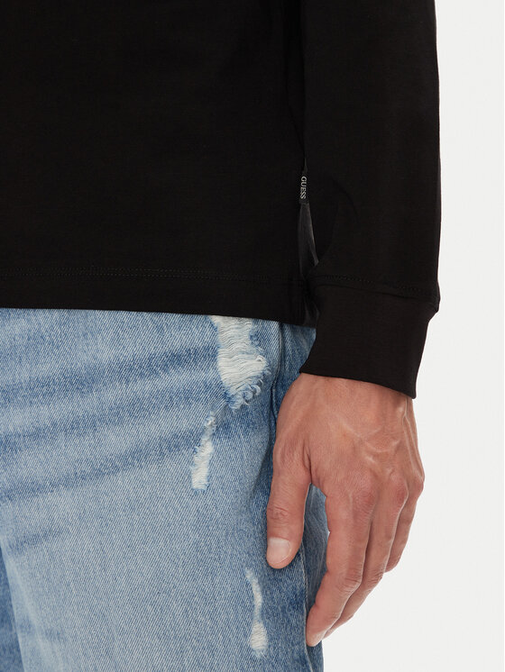 Guess Jeans Guess Jeans Longsleeve M5YI03 K8HM0 Чорний Regular Fit