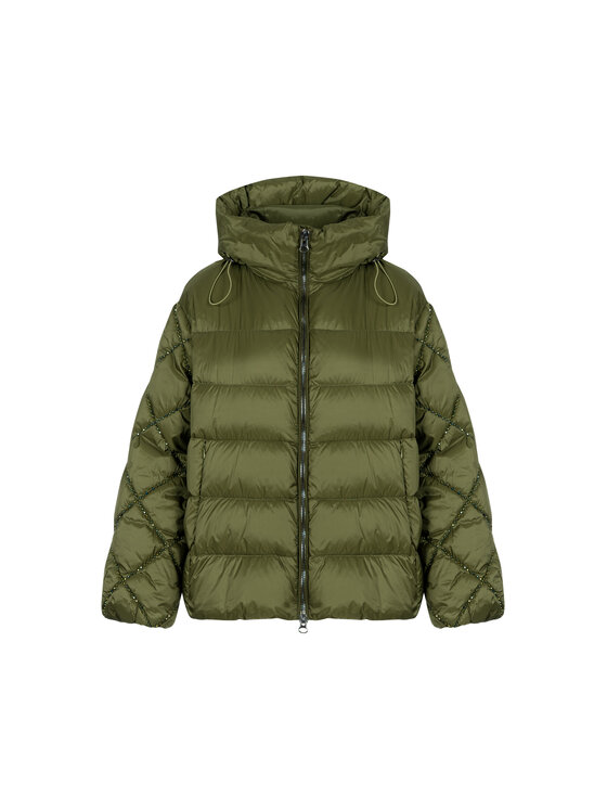 Deni Cler Milano Deni Cler Milano Kurtka zimowa T-DC-9067-F5-41-49-1 Zielony Regular Fit