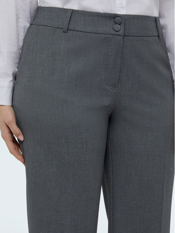 Fiorella Rubino Fiorella Rubino Spodnie materiałowe P167T005230N0S3 Szary Cropp Fit