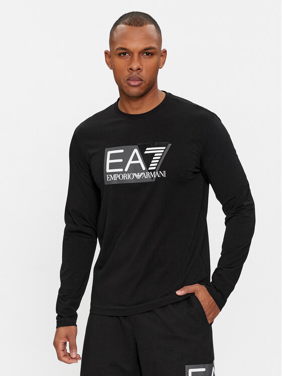 EA7 Emporio Armani EA7 Emporio Armani Longsleeve 3DPT64 PJ03Z 1200 Чорний Regular Fit