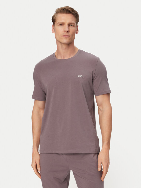 BOSS Tricou Mix&Match 50515312 Violet Regular Fit
