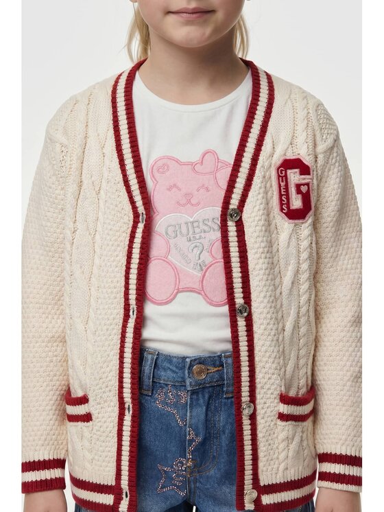 Guess Kids Guess Kids Sweter 180514 Beżowy Classic Fit