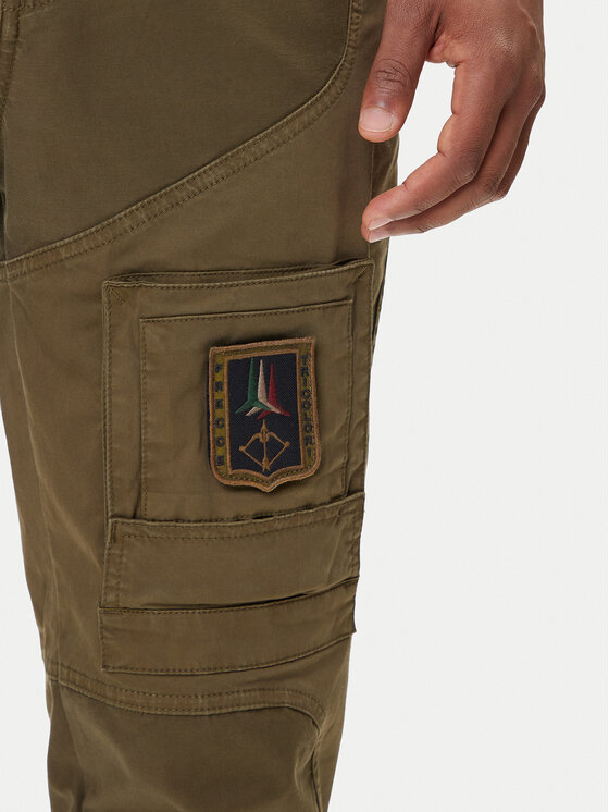 Aeronautica Militare Aeronautica Militare Hlače 252PA1387UCT0149 Zelena Regular Fit