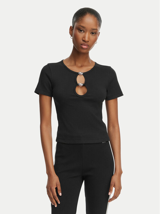 HUGO HUGO T-Shirt Diheart 50562071 Černá Slim Fit